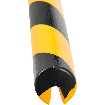 Global Industrial Edge Bumper Guard, Type B, 39-3/8L, Yellow & Black 670670